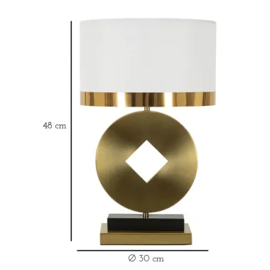 LAMPA STOŁOWA COIN Ø 30x53 cm